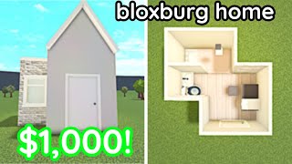 Building a 1k BLOXBURG STARTER HOUSE 1 Story Build [upl. by Ardenia]