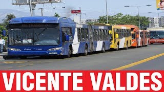 Movimiento de Buses en Vicente Valdes Av Vicuña Mackenna [upl. by Derman874]