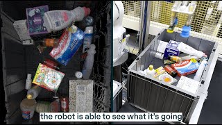 Covariant robot bags groceries with high precision using AI vision [upl. by Arretal691]