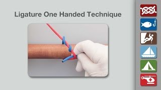 Surgical Ligature One Handed Technique [upl. by Schaumberger]