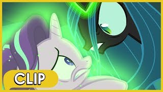 Defeating Queen Chrysalis Final Battle  MLP Friendship Is Magic Season 6 [upl. by Sarchet]