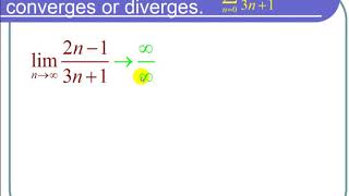 Using the nth Term Test to Show that a Series Diverges [upl. by Schwing]