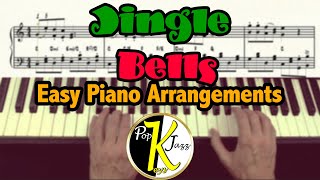 Jingle Bells for Solo Piano  Easy Intermediate Level [upl. by Mcgruter]