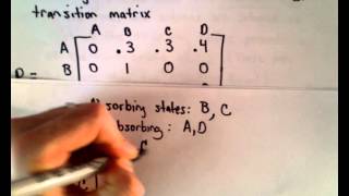 Markov Chains  Part 8  Standard Form for Absorbing Markov Chains [upl. by Arretnahs439]