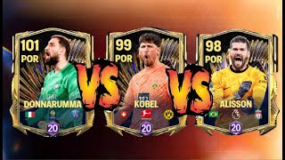 DONNARUMMA TOTS VS KOBEL TOTS VS ALISSON TOTS  ¿QUIEN ES EL MEJOR PORTERO DE FC MOBILE [upl. by Crary]