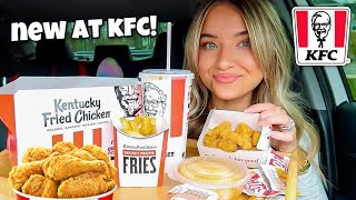 KFC Mukbang NEW KFC Chicken Nuggets  extra crispy fried chicken [upl. by Ragde]