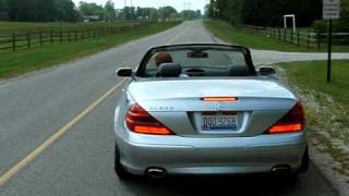 2004 mecedes benz sl 500 rear muffler delete [upl. by Marabel]