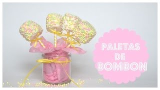 Como hacer paletas de bombón y chocolate [upl. by Eelsel]