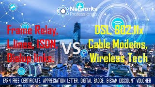 Network Access Technologies   Frame Relay ISDN Dialup Links DSL Cable Modem Wireless80211x [upl. by Chard]