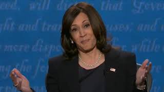 VIRAL VP DEBATE MOMENT Kamala Harris to Pence quotIm speakingquot [upl. by Holleran]