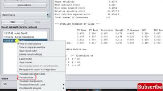 Weka Confusion Matrix Decision Tree and NaiveBayes implementation [upl. by Teufert531]