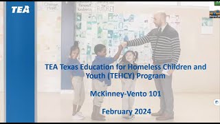 Webinar TEHCY Program McKinneyVento 101 February 2024 [upl. by Fawcette]