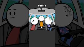 Le chauffeur amnésique partie 2🎙️AudioSympaCool et cyprien shorts animation humour drole [upl. by Phalan]