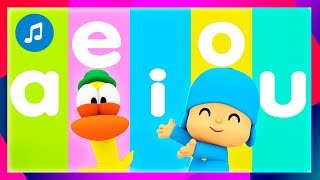 🔠AEIOU UOIEA  Nursery Rhymes amp Baby Songs  Pocoyo [upl. by Schifra]