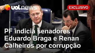 Renan Calheiros Eduardo Braga e Romero Jucá são indiciados pela PF por corrupção [upl. by Aliza]