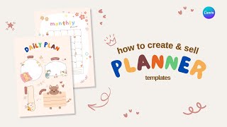 How to Create Stunning Planner Templates on Canva A StepbyStep Guide [upl. by Socram]