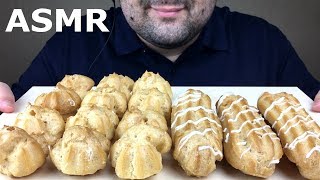 ASMR PROFITEROLE amp ECLAIR with CREAM Creamy Eating Sounds NO TALKING [upl. by Spaulding]