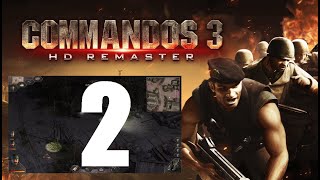 Commandos 3  HD Remaster 2  Normandy  Cripple Nazi Support [upl. by Eruot]