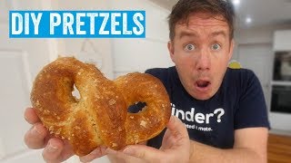 I made soft baked pretzels [upl. by Henebry]