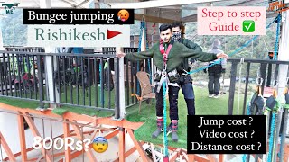 BUNGEE JUMPING IN RISHIKESH 🇮🇳🥶 HIGHEST JUMPING POINT IN INDIA 🇮🇳❤️‍🔥 [upl. by Aric]