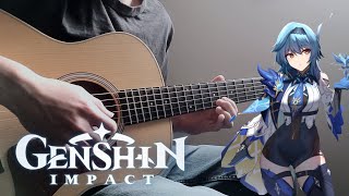 Eula Theme Flickering Candlelight  Fingerstyle Guitar Cover Genshin Impact [upl. by Weathers718]