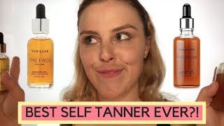 BEST SELF TANNER FOR PALE SKIN  TAN LUXE SELFTAN DROPS REVIEW [upl. by Leur]