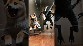 Cute Puppy VS ALIEN or not 💀😭puppy horror cartoon [upl. by Corbett]