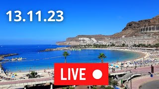 🔴🌞 Amadores Beach Gran Canaria November 2023 Weather Wetter Today [upl. by Dannie177]