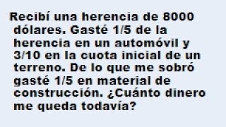 Como resolver problemas de fracciones de secundaria [upl. by Shaun]