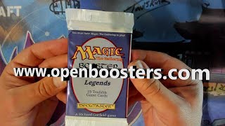 Legends Booster opened English I can actually read the cards well sort of [upl. by Pogue]