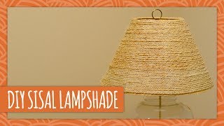 DIY Sisal Lampshade  HGTV Handmade [upl. by Ut]