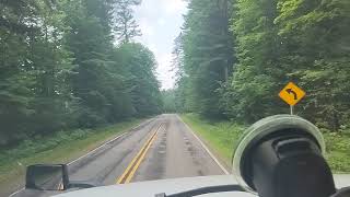 A drive through the Menominee Tribe Reservation in Wisconsin USA [upl. by Suhpesoj]