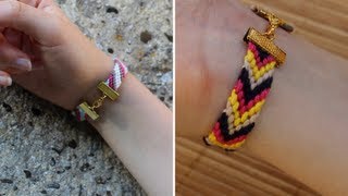 Summer DIY 1  2 styles de bracelets brésiliens [upl. by Graehl]