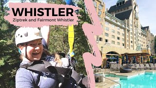 Ziplining with Ziptrek Eco Tours  Staying at the Fairmont Chateau Whistler  WHISTLER Travel Guide [upl. by Brookner195]