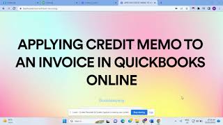 What are 2 ways to start a Credit memo in QuickBooks Online [upl. by Marketa]