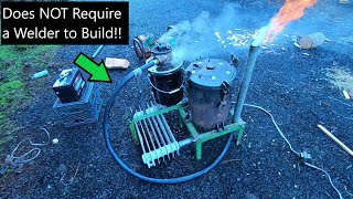 Building a NoWeld Woodgas Generator A Functional Gasifier Built W a Hand Drill and Grinder [upl. by Navert171]