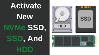 How To Activate Your New SSD M2 NVMe SSD And HDD In Windows 10  Hard Disk Drive Not Showing Up [upl. by Yffub]