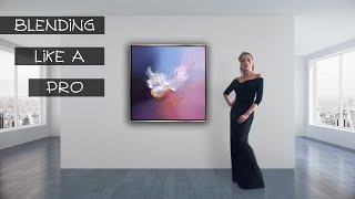 How to Blend Acrylic Paint  Blending Techniques for Beginners  Abstract Painting Tutorial [upl. by Ella]