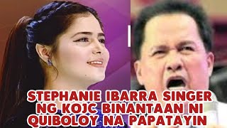 AYON KAY ARLENE STONE STEPHANIE IBARRA SINGER NG KOJC BINANTAAN NI QUIBOLOY NA PAPATAYIN PAGLUMABAS [upl. by Malha310]