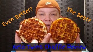 I made the Keto Twins original quotThe Bestquot AND new quotEven Betterquot Chaffle Recipes  Keto Food Review [upl. by Zerep]