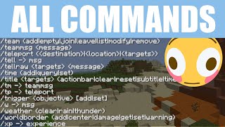 All 50 Commands in Minecraft Explained in Under 15 Minutes [upl. by Rossen175]