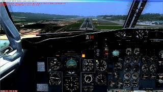 FSX CAPTAIN SIM 737 200 MANUAL SMOOOTH LANDING TESTING THE NEW BIRD [upl. by Chip]