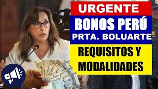 ATENCION CONOCE LOS BONOS APROBADOS POR EL GOBIERNO REQUISITOS Y MODALIDADES COMUNICAD0 [upl. by Cordle]