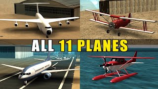 Where to Find ALL PLANES in GTA San Andreas Locations [upl. by Willett]