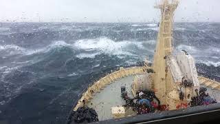 Dramatic footage of a North Sea storm [upl. by Notla898]