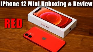 iPhone 12 Mini Unboxing First Time Setup and Review RED COLOR [upl. by Retha207]