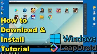 Instalar y configurar el mejor emulador de android para pc  Leapdroid [upl. by Yevi]