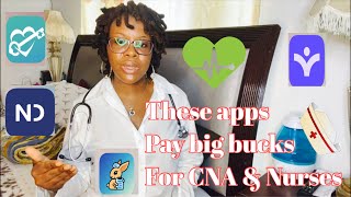 Apps that pay big bucks for CNA amp Nurses  independent contractors [upl. by Orman]