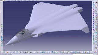 Catia V5 TutorialsWireframe and Surface DesignBoundary CurveComplete BoundaryWith Domain [upl. by Ylrebmi]