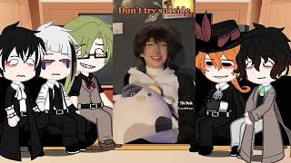 Bsd reacts to themselves bungoustraydogs gacha soukoku skk shinsoukoku sskk [upl. by Anikahs]